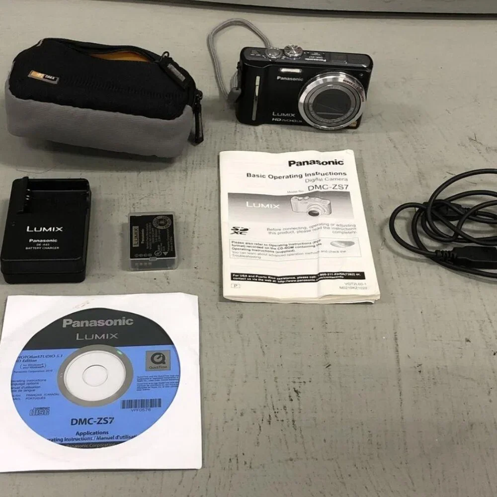 Panasonic Lumix DMC-ZS7 (aka DMC-TZ10) camera, tested and working